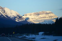 17B Mount St Piran And Mount Daly Early Morning From Trans Canada Highway Between Castle Junction And Lake Louise in Winter.jpg